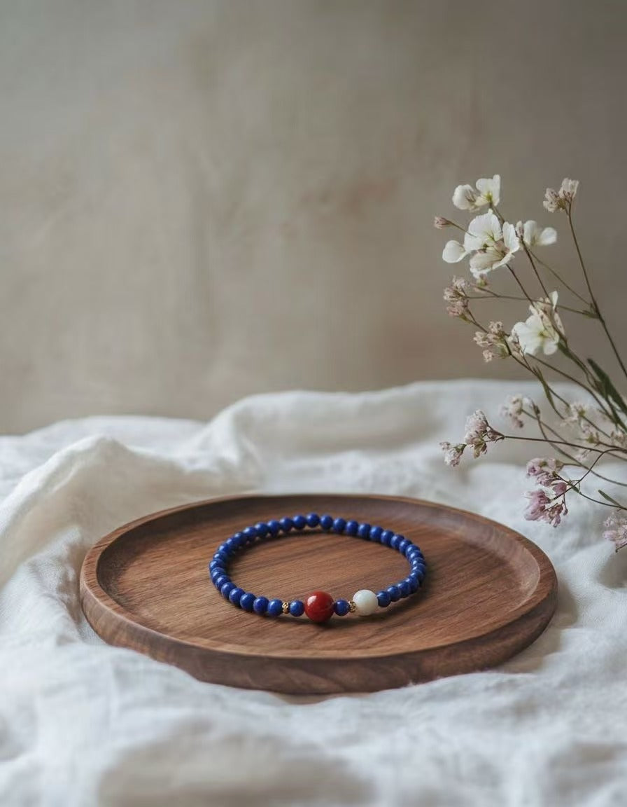 Blue Lapis Lazuli Zen Wisdom Bracelet