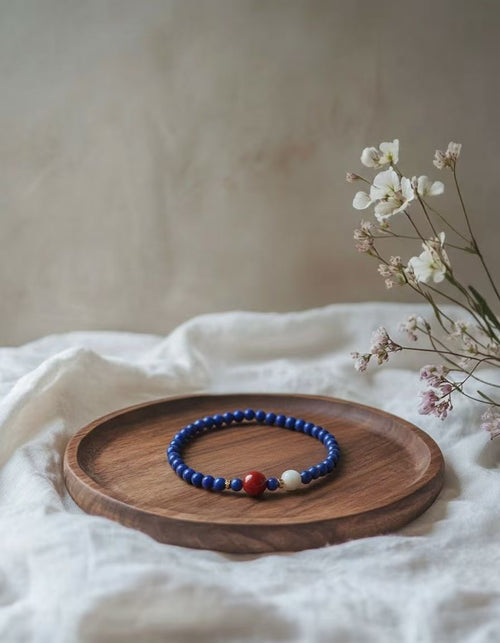 Blue Lapis Lazuli Zen Wisdom Bracelet