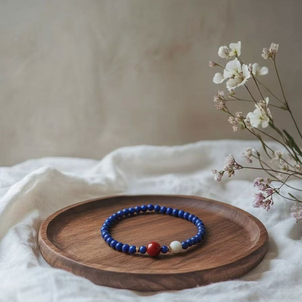 Blue Lapis Lazuli Zen Wisdom Bracelet