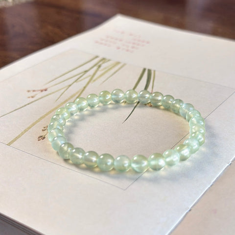Prehnite Heart Serenity Bracelet