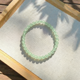 Prehnite Heart Serenity Bracelet