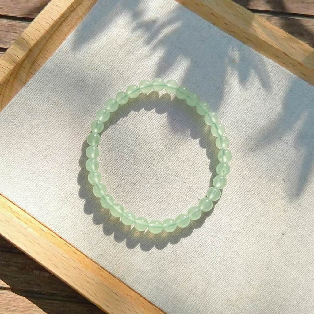 Prehnite Heart Serenity Bracelet