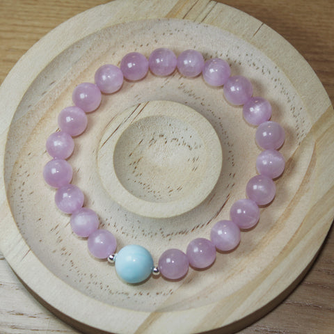 Kunzite & Aquamarine Nurturing Bracelet