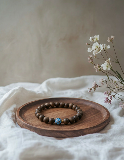 Agarwood Lotus Serenity Bracelet