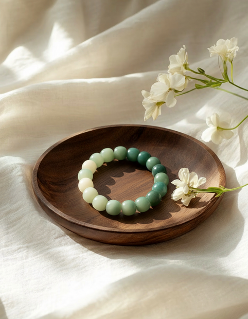 Gradient Green Bodhi Enlightenment Bracelet