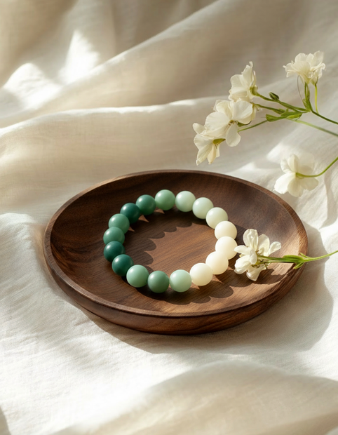 Gradient Green Bodhi Enlightenment Bracelet