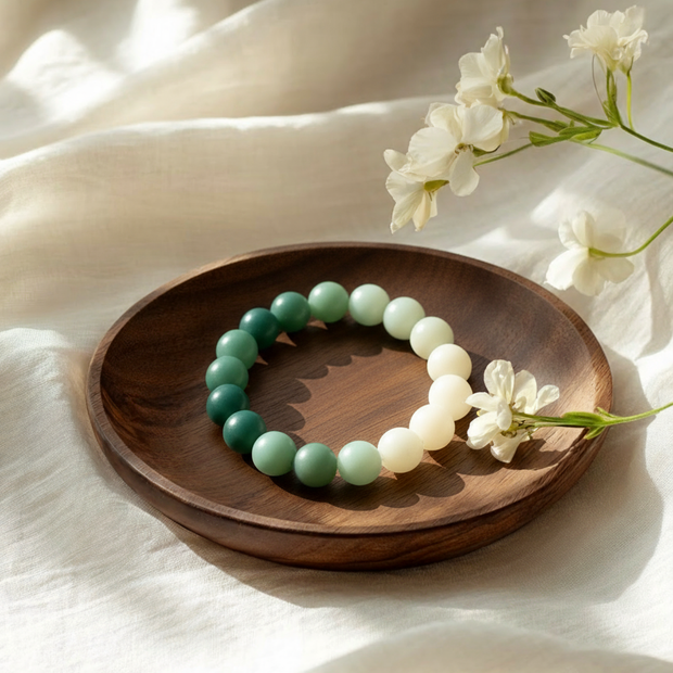 Gradient Green Bodhi Enlightenment Bracelet
