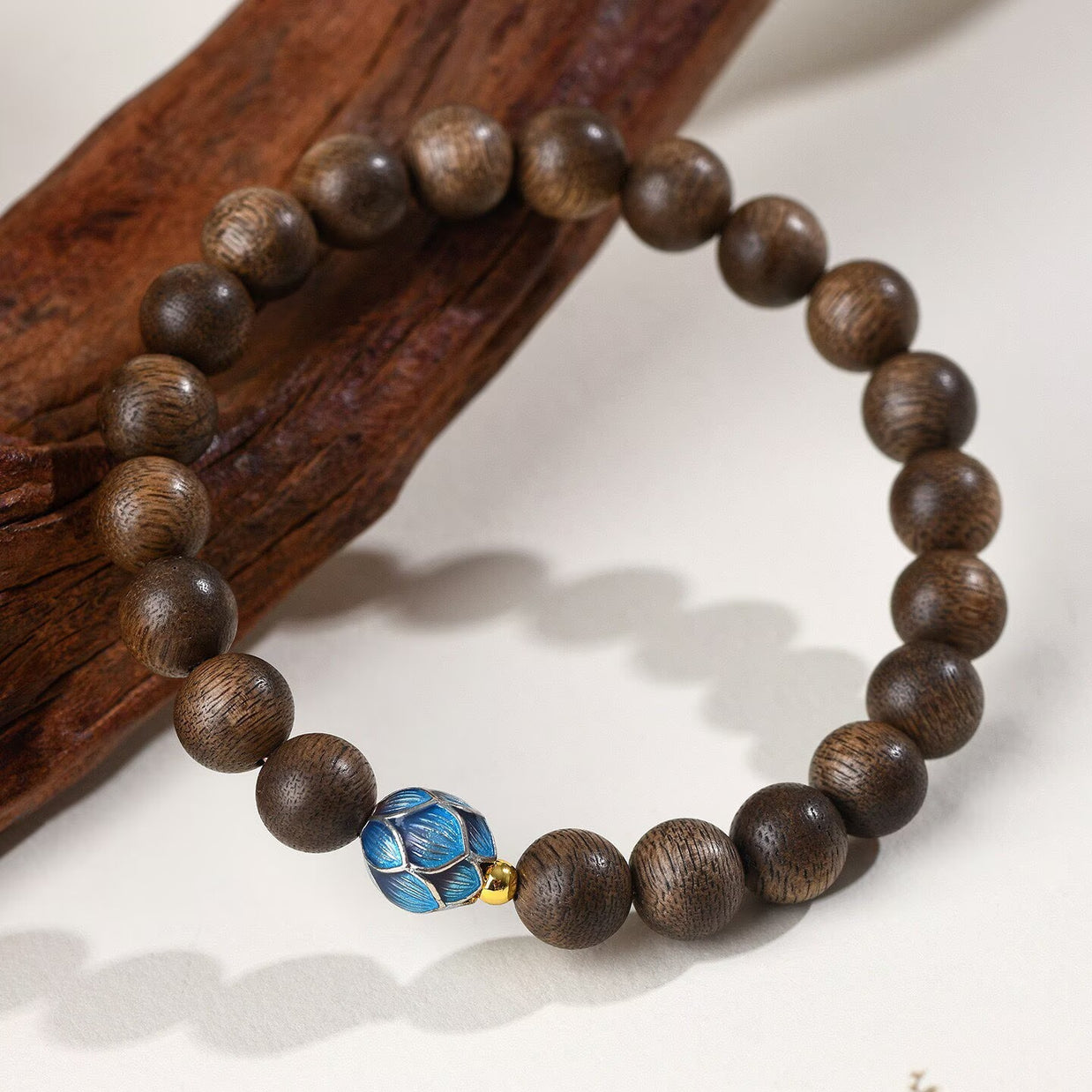 Agarwood Lotus Serenity Bracelet