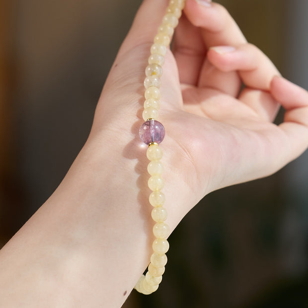 Golden Vitality Double-wrap Bracelet